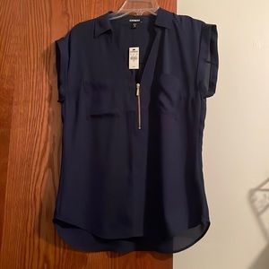 NWT Express navy blue Chelsea shirt size medium